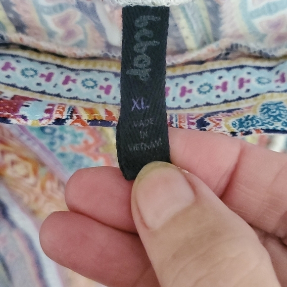 BeBop Boho Themed Cinched Tassels Sz. XL Pants - Picture 5 of 9